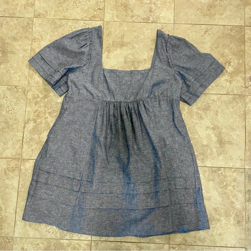 Draper James Chambray Babydoll Dress – Size XXL (Like New) - Picture 2 of 11
